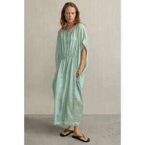NEW HUMANOID banks semi-sheer dress in sea green